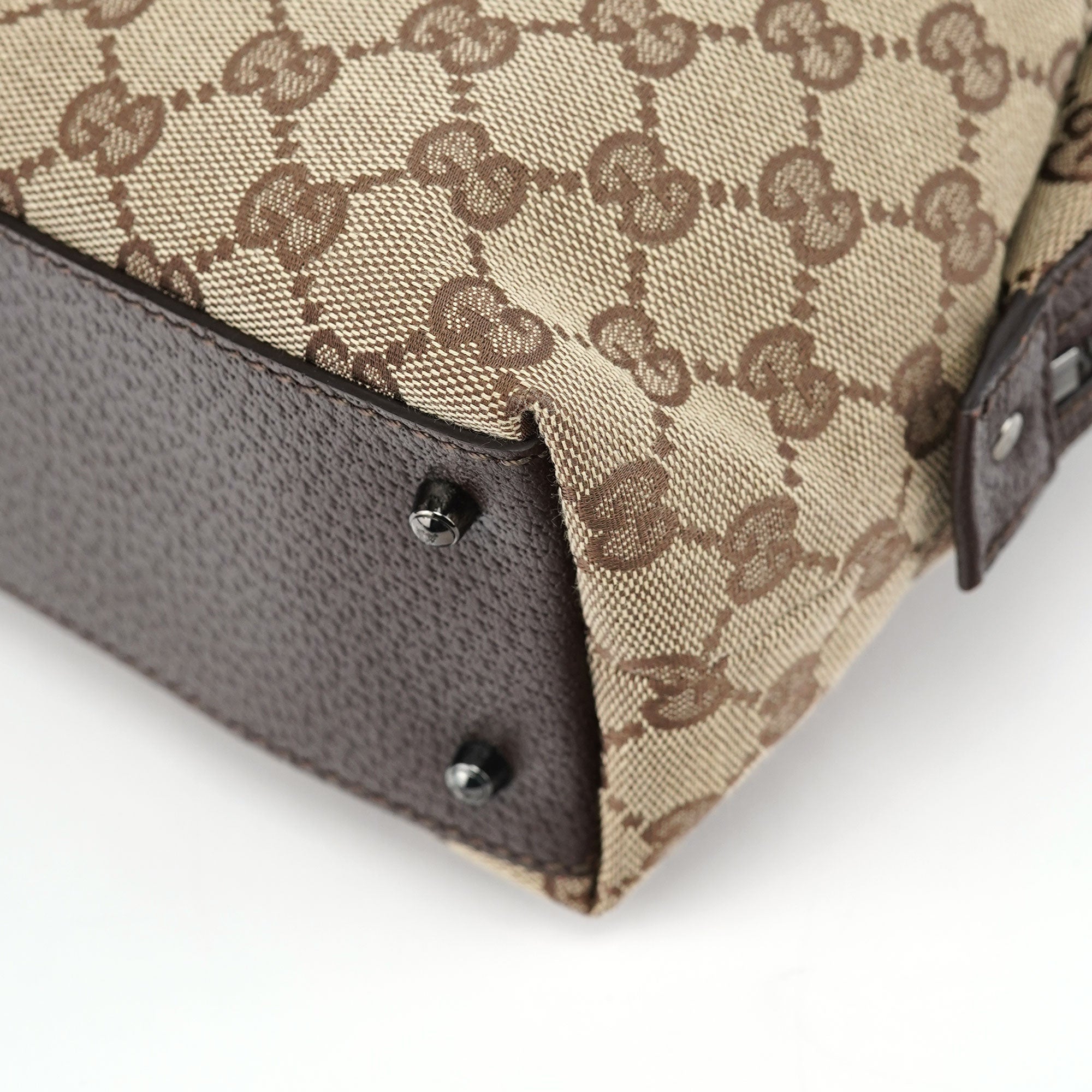 Gucci Sac cabas en toile GG beige et marron