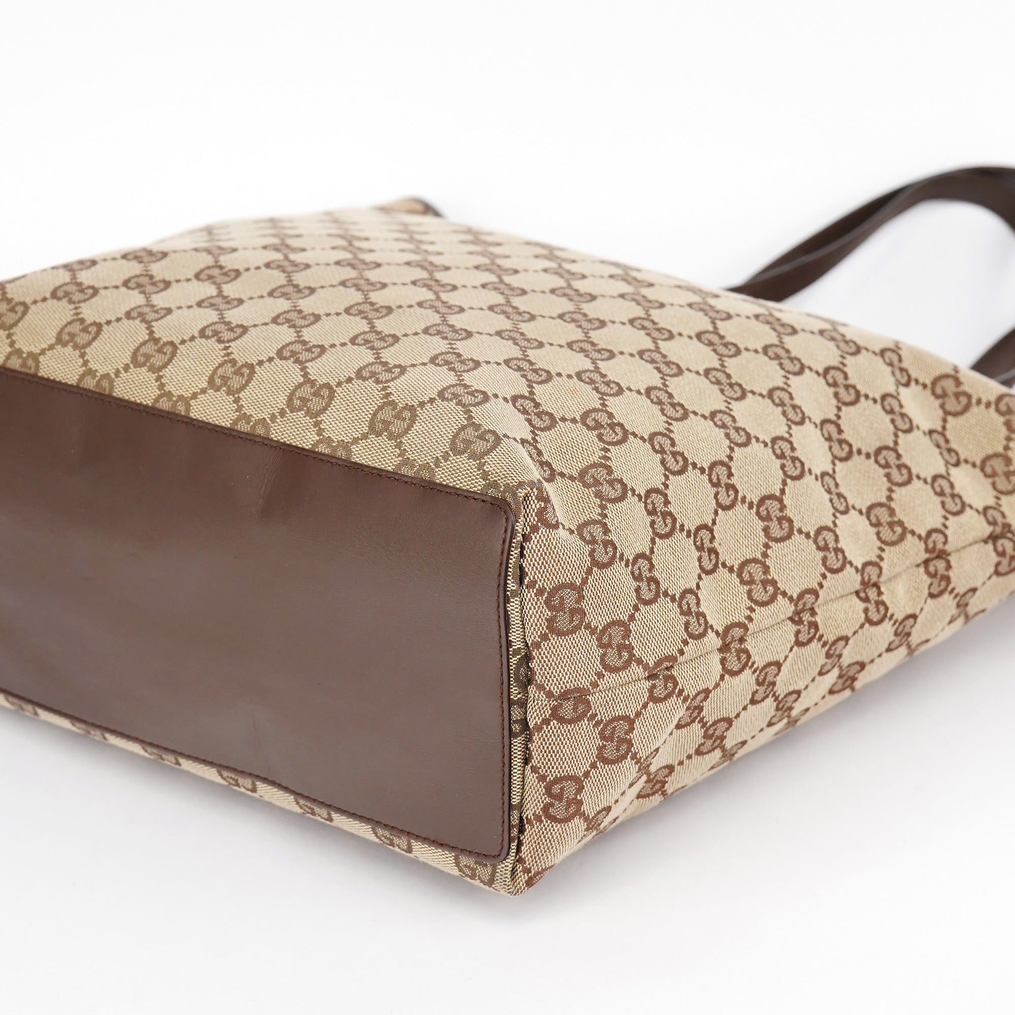 Gucci Beige Brown GG Tote Bag