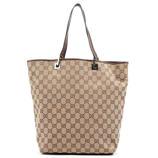 Gucci Beige Brown GG Tote Bag
