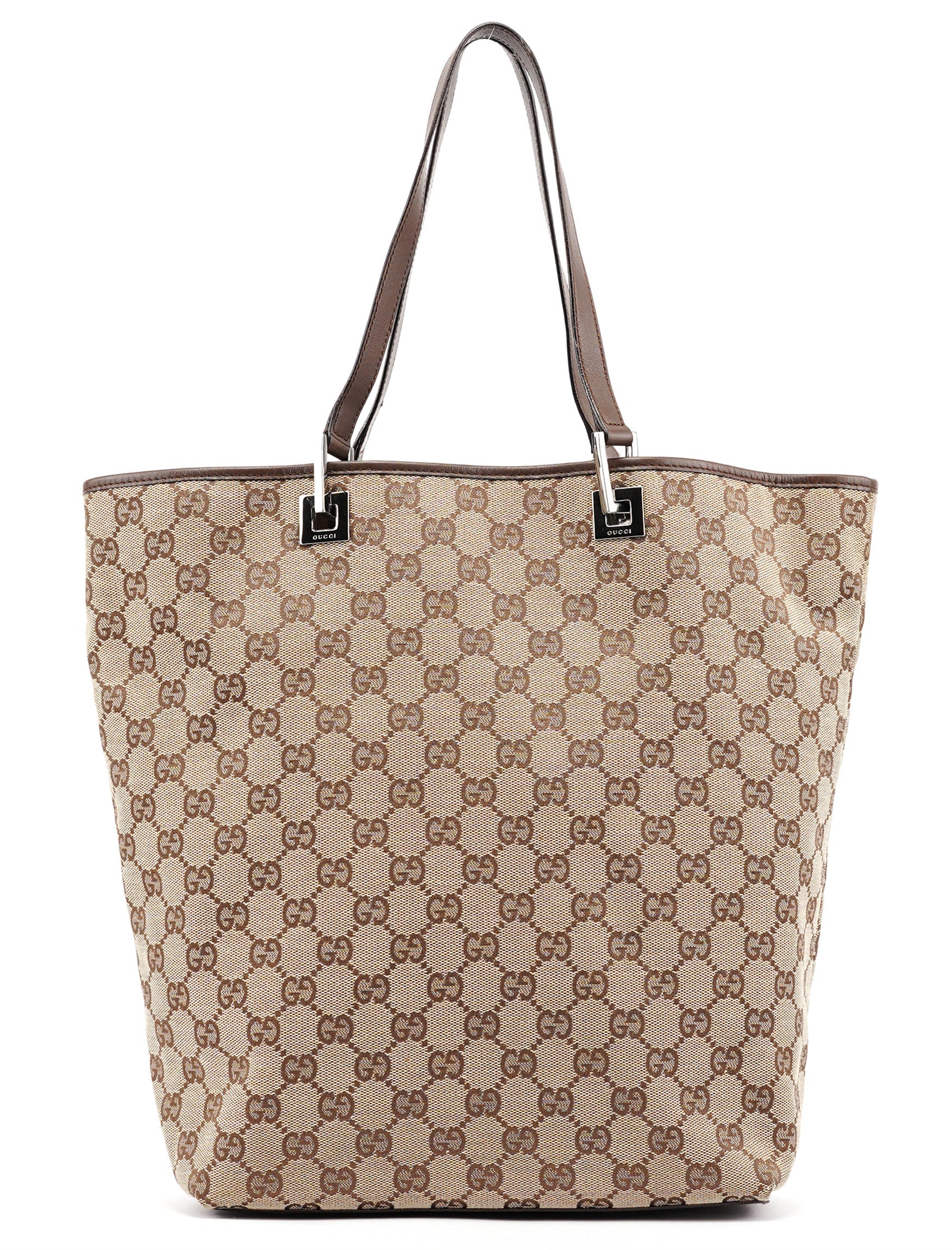 Gucci Beige Brown GG Tote Bag