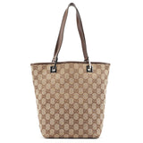 Gucci Beige Brown GG Tote Bag
