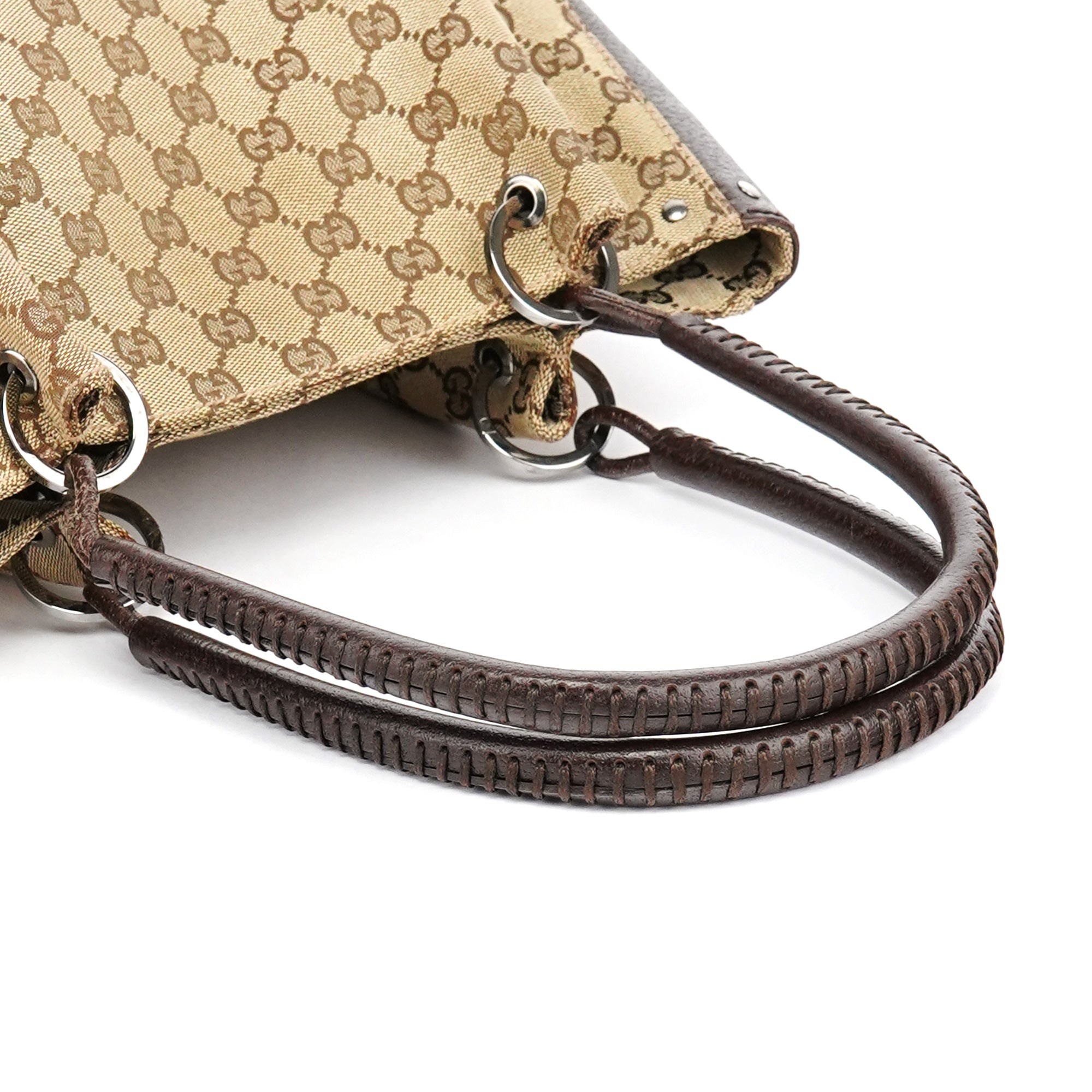 Gucci Sac cabas en toile GG beige et marron