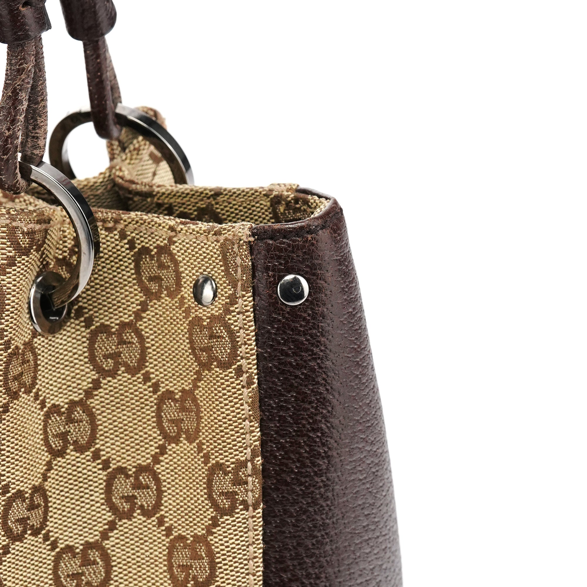 Gucci Sac cabas en toile GG beige et marron
