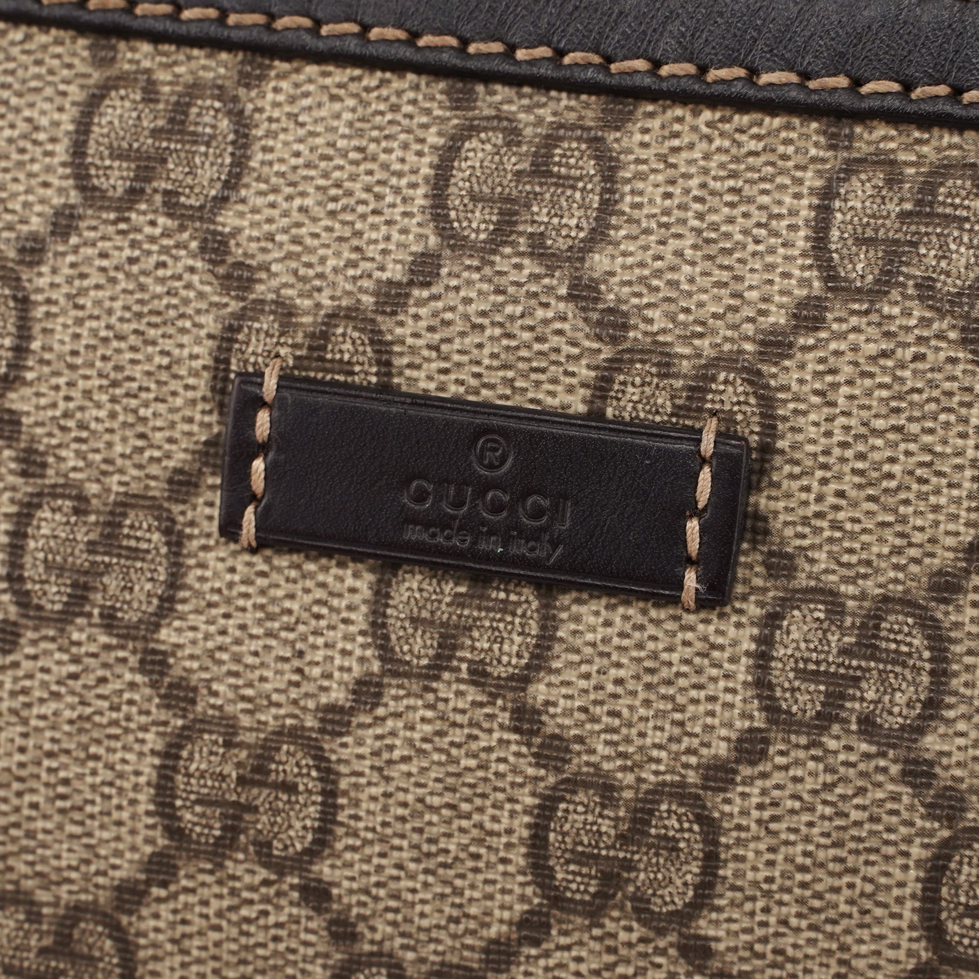 Gucci Beige Brown GG Waist Bag