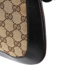Gucci Beige Brown GG Wood Chain Shoulder Bag
