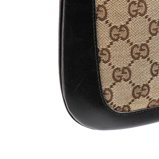 Gucci Beige Brown GG Wood Chain Shoulder Bag