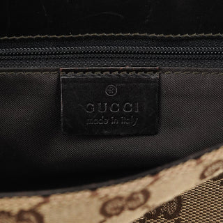 Gucci Beige Brown GG Wood Chain Shoulder Bag