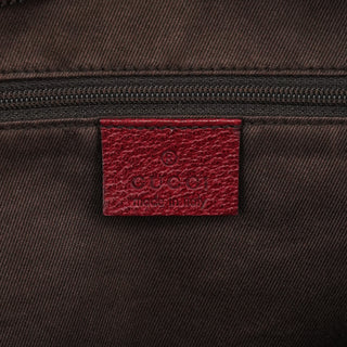 Gucci Beige Burgundy GG Tote Bag