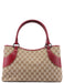 gucci Beige Burgundy GG Tote Bag