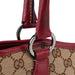 gucci Beige Burgundy GG Tote Bag