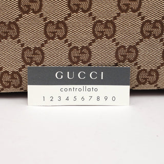 gucci Beige Burgundy GG Tote Bag