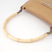 Gucci Beige Calfskin Bamboo Shoulder Bag