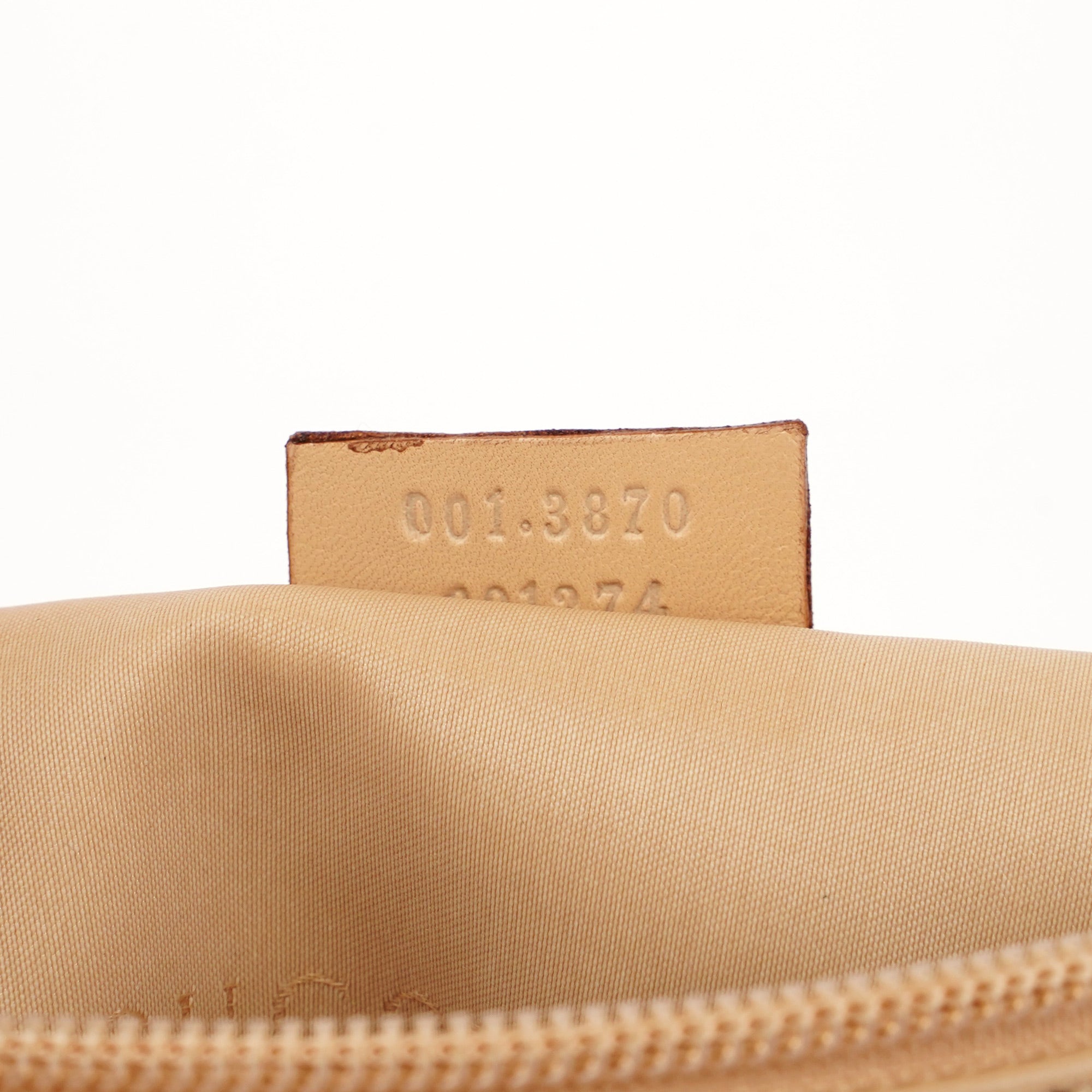 Gucci Beige Calfskin Bamboo Shoulder Bag