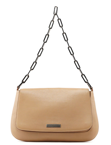 Gucci Beige Calfskin Chain Shoulder Bag