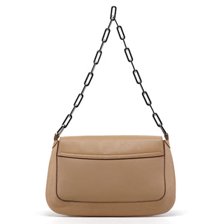 Gucci Beige Calfskin Chain Shoulder Bag