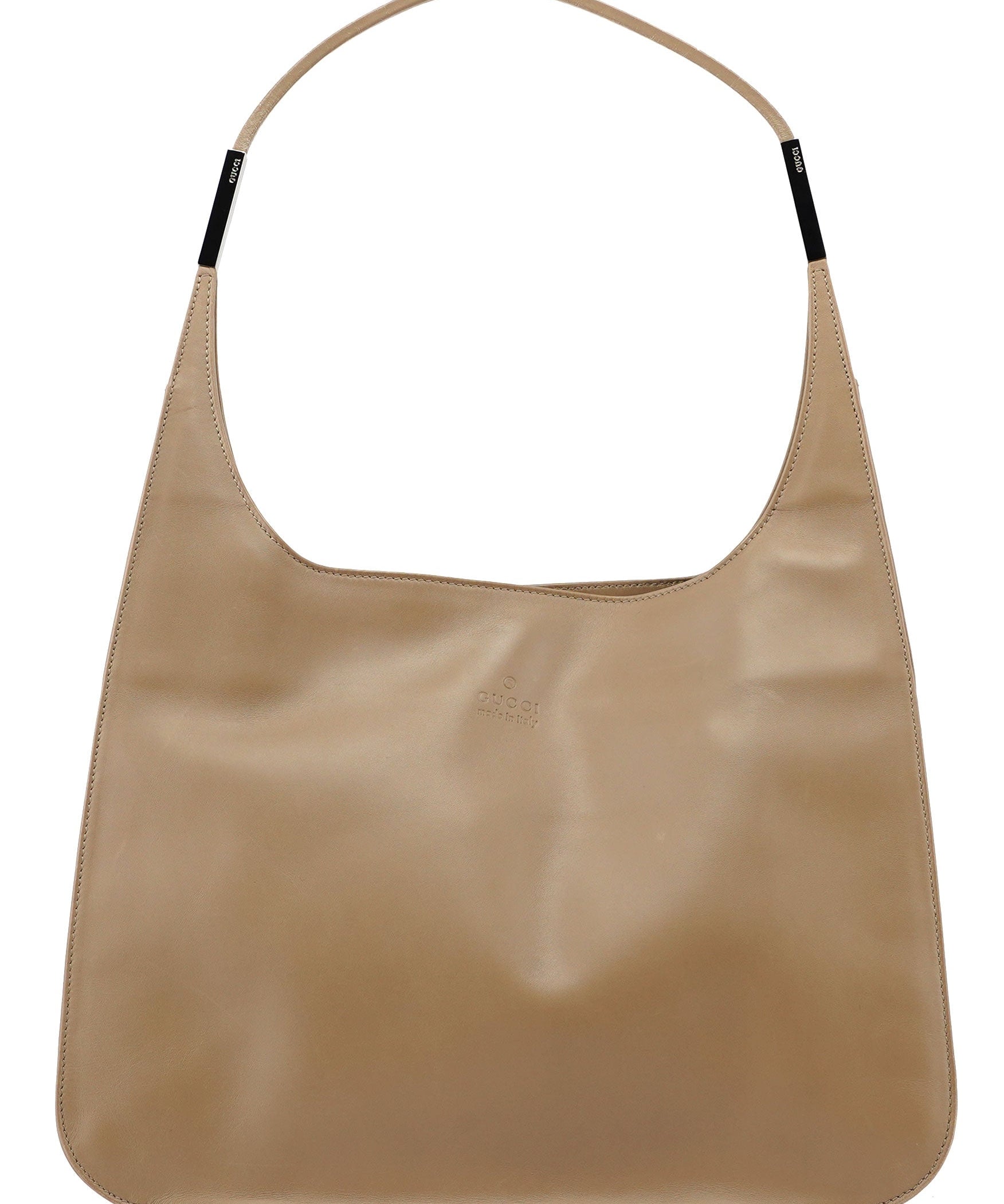 Gucci Beige Calfskin Hobo Shoulder Bag