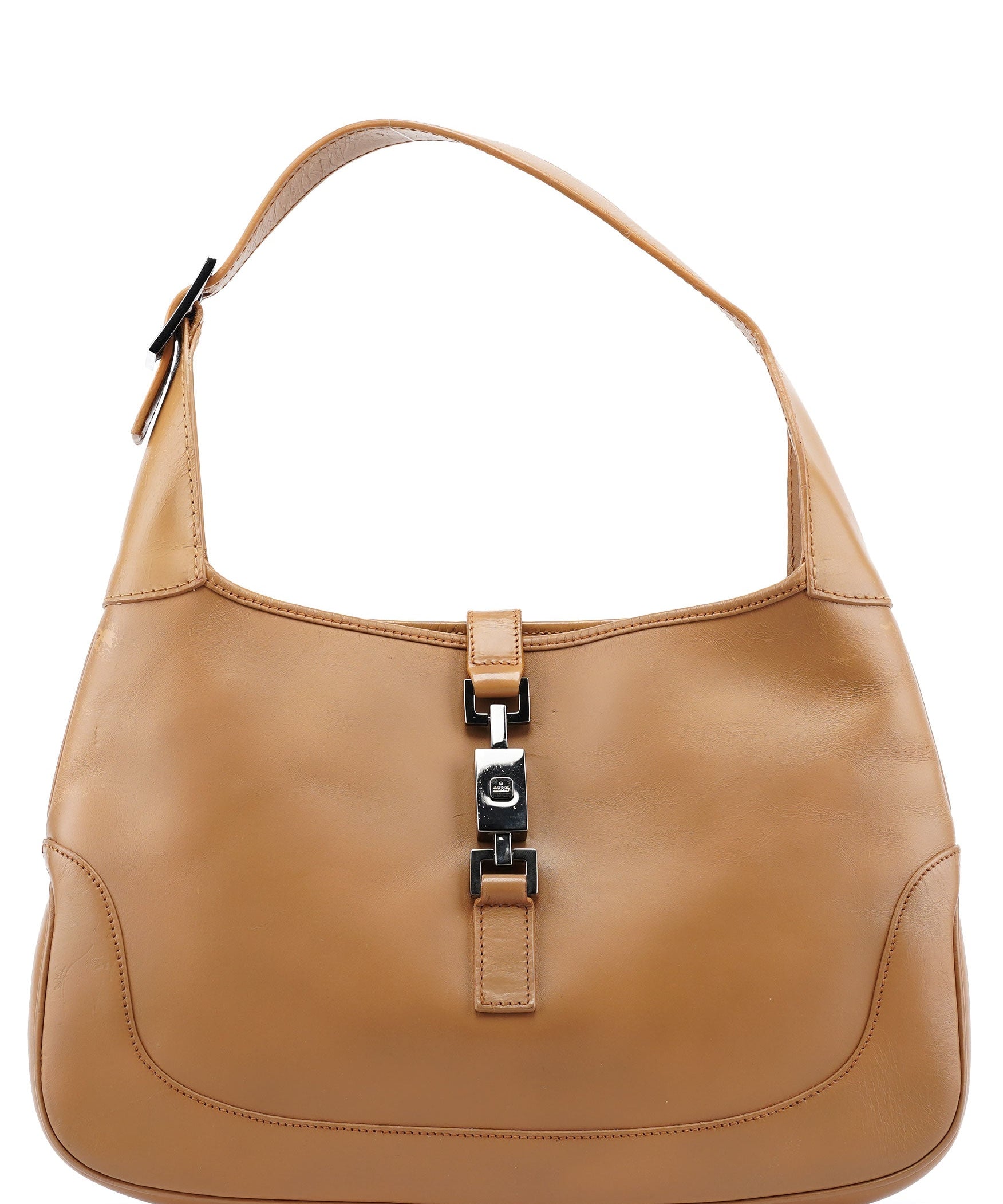 Gucci Beige Calfskin Jackie Shoulder Bag
