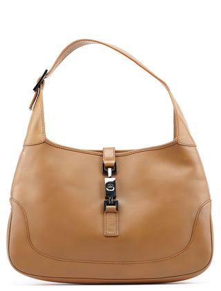 Gucci Beige Calfskin Jackie Shoulder Bag