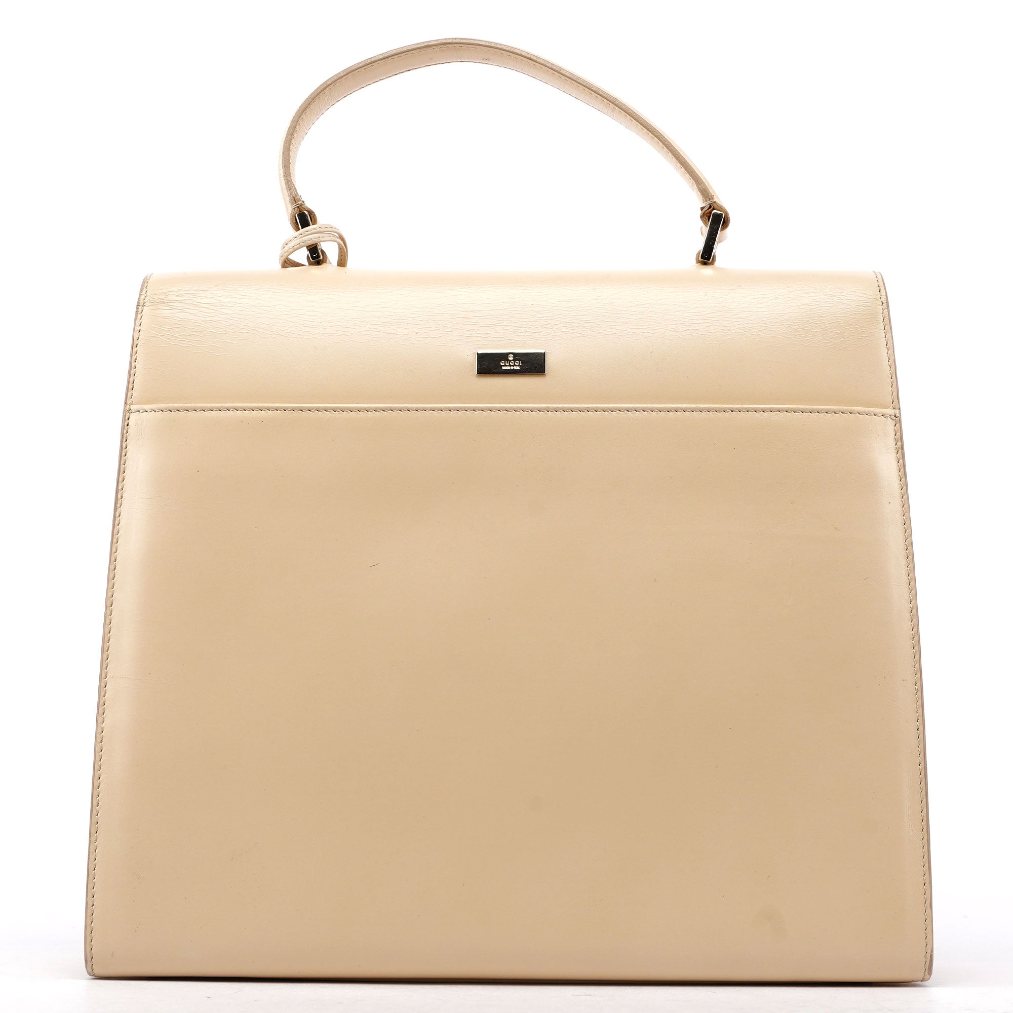 Gucci Beige Calfskin Ladylock Bag