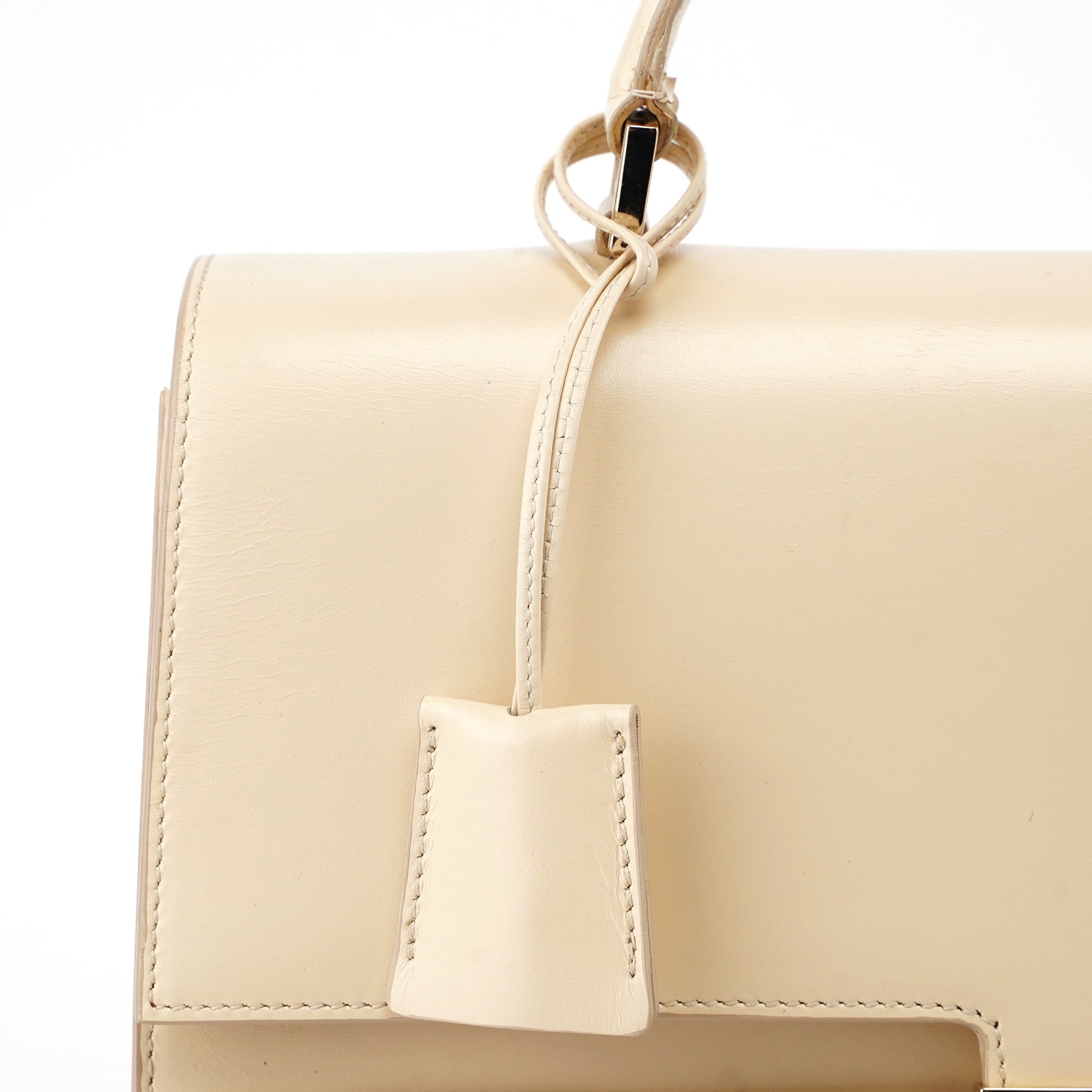 Gucci Beige Calfskin Ladylock Bag