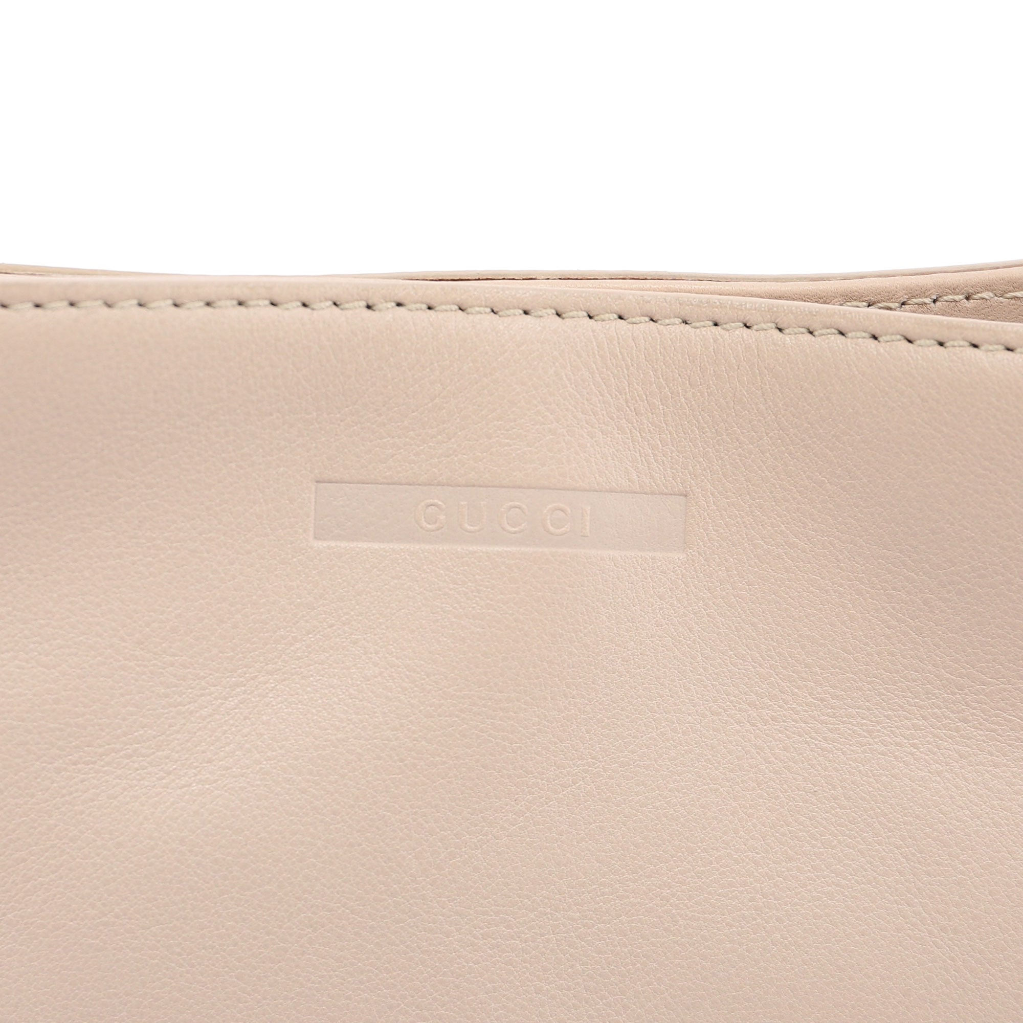 Gucci Beige Calfskin Shoulder Bag