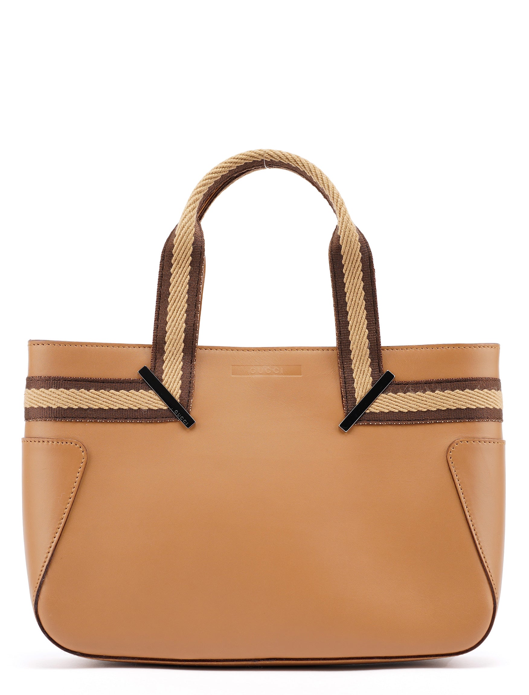Gucci Beige Calfskin Tote Bag