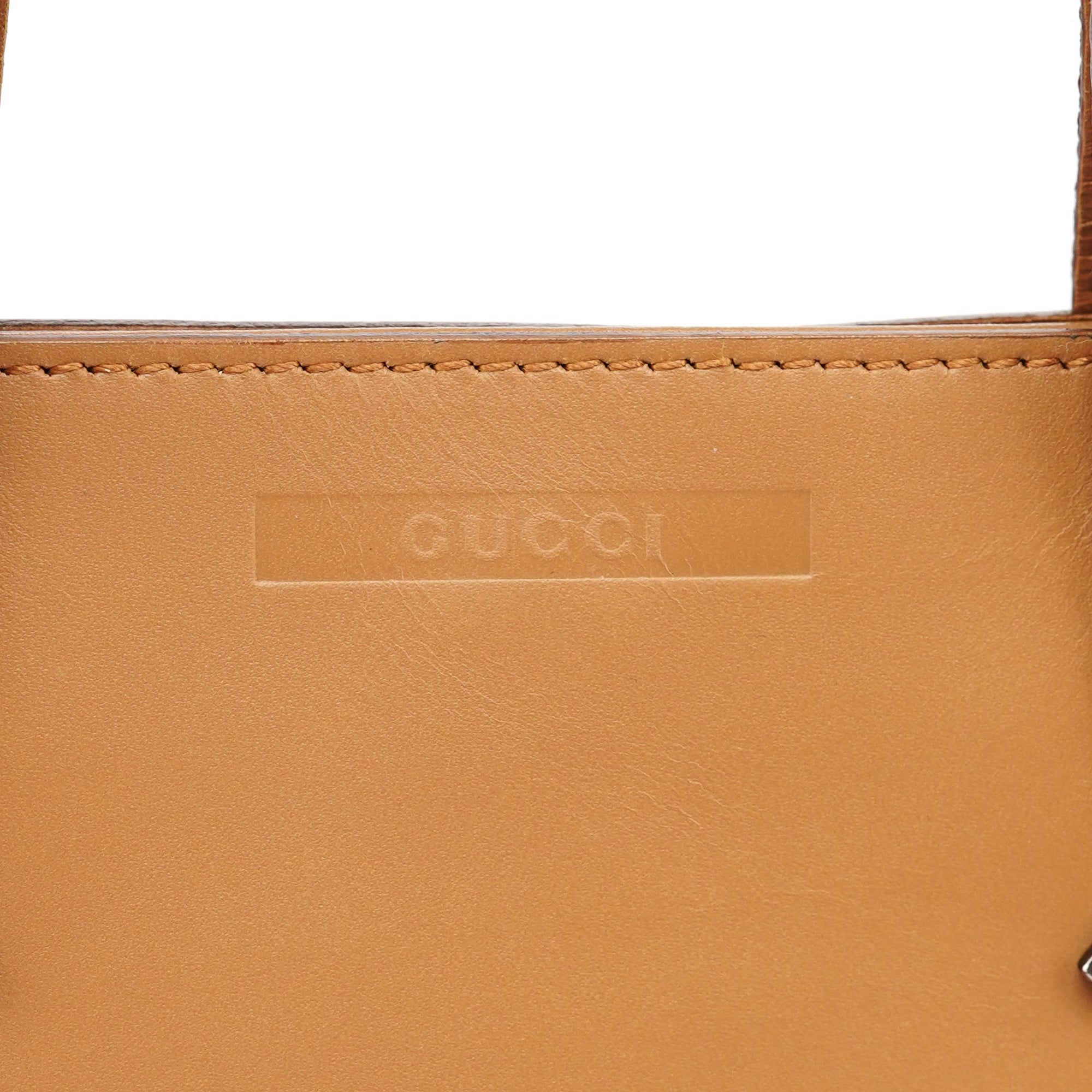 Gucci Beige Calfskin Tote Bag