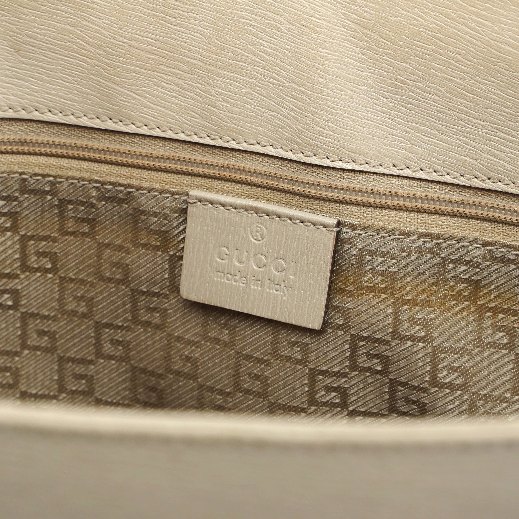 Gucci Sac cabas G en toile beige