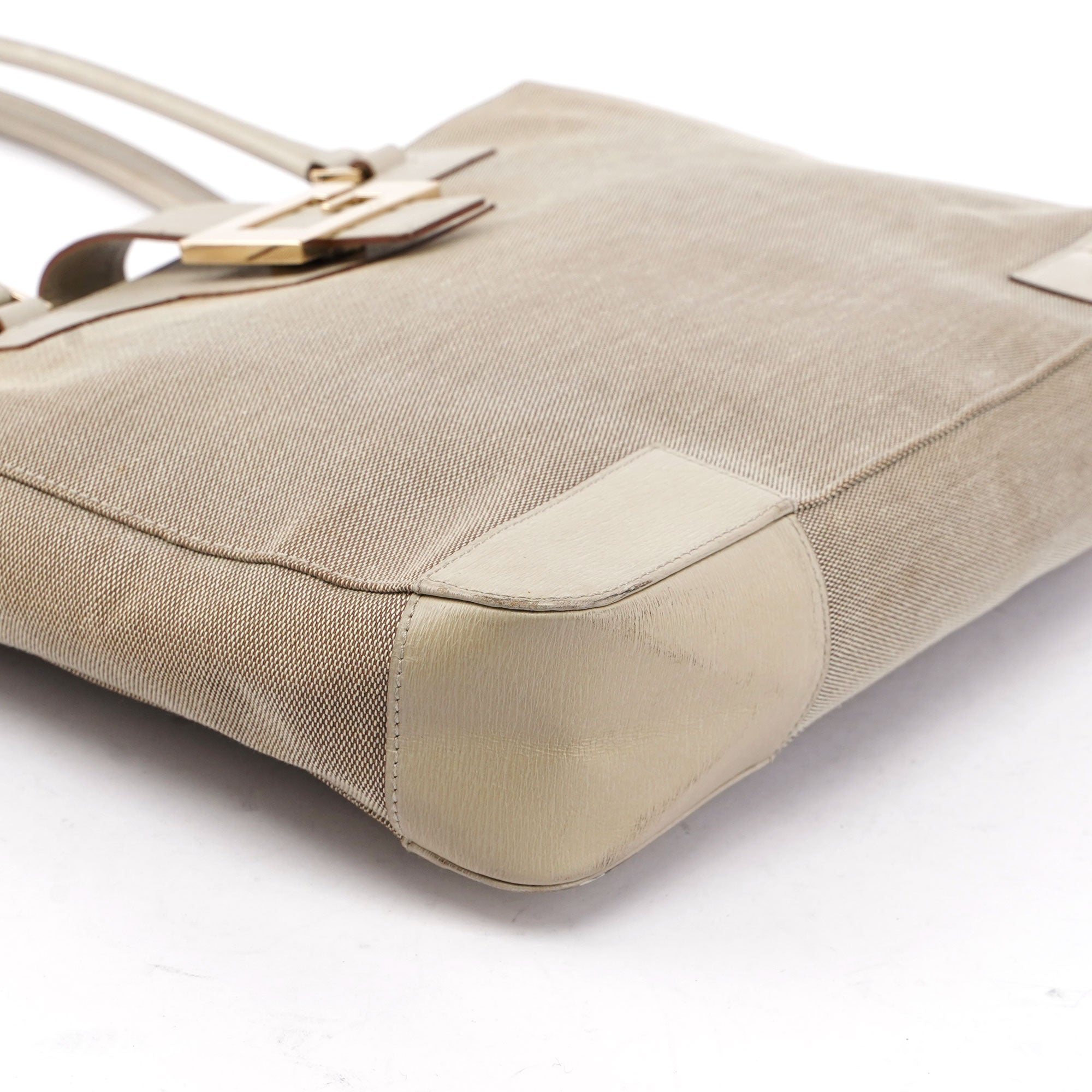 Gucci Sac cabas G en toile beige