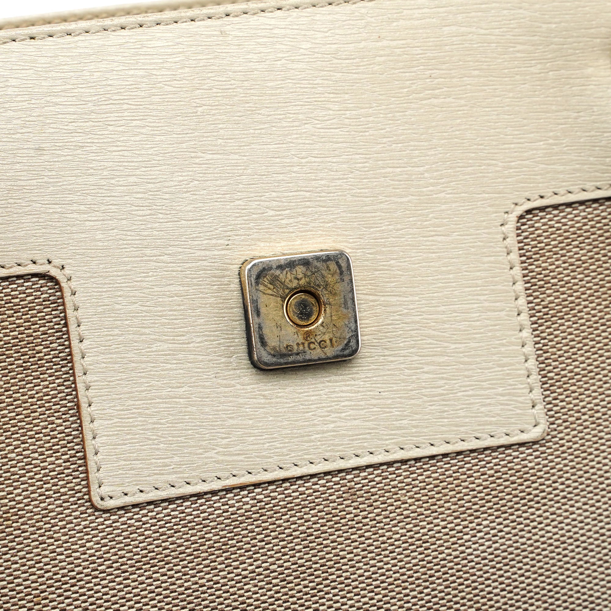 Gucci Sac cabas G en toile beige