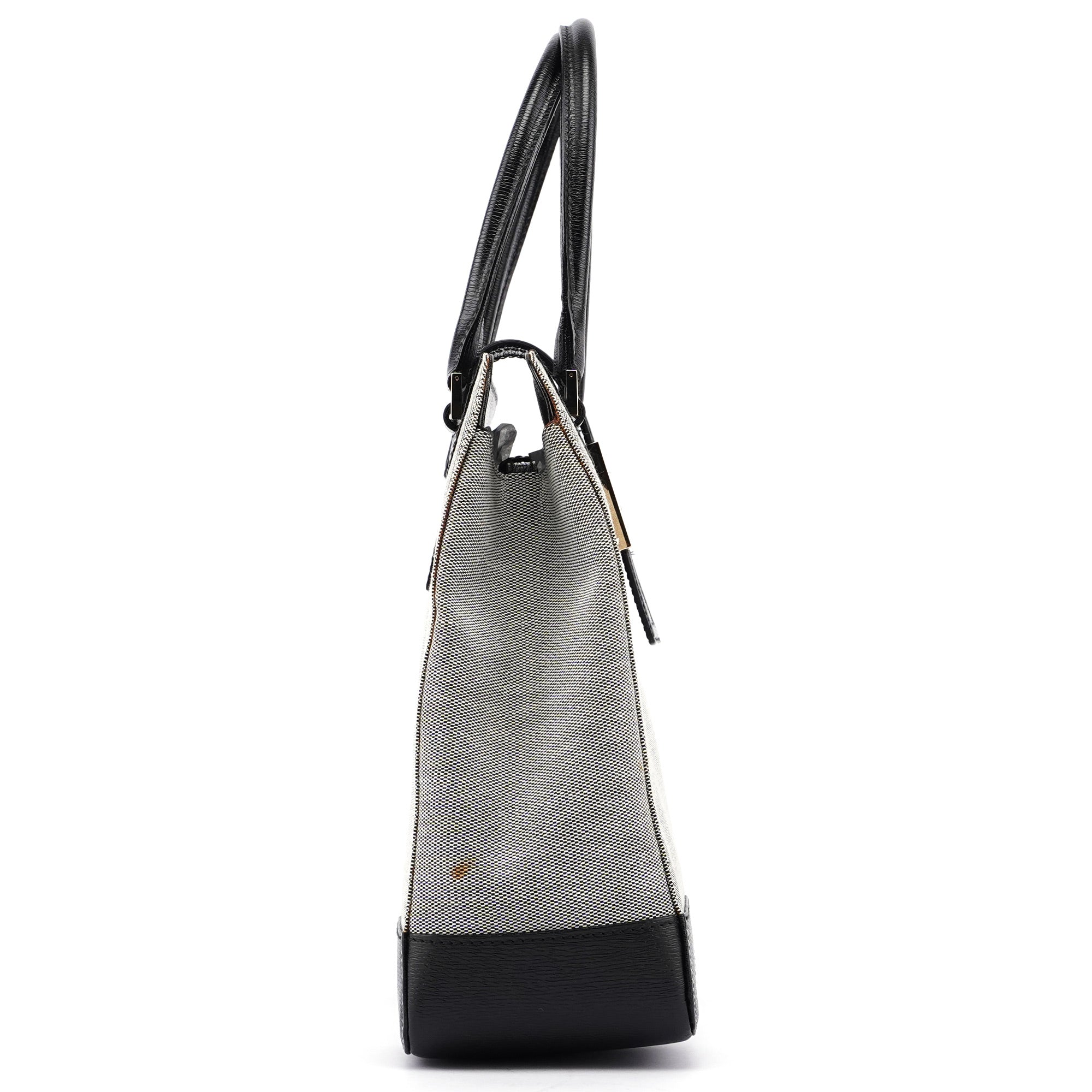 Gucci Beige Canvas Gold Square G Tote