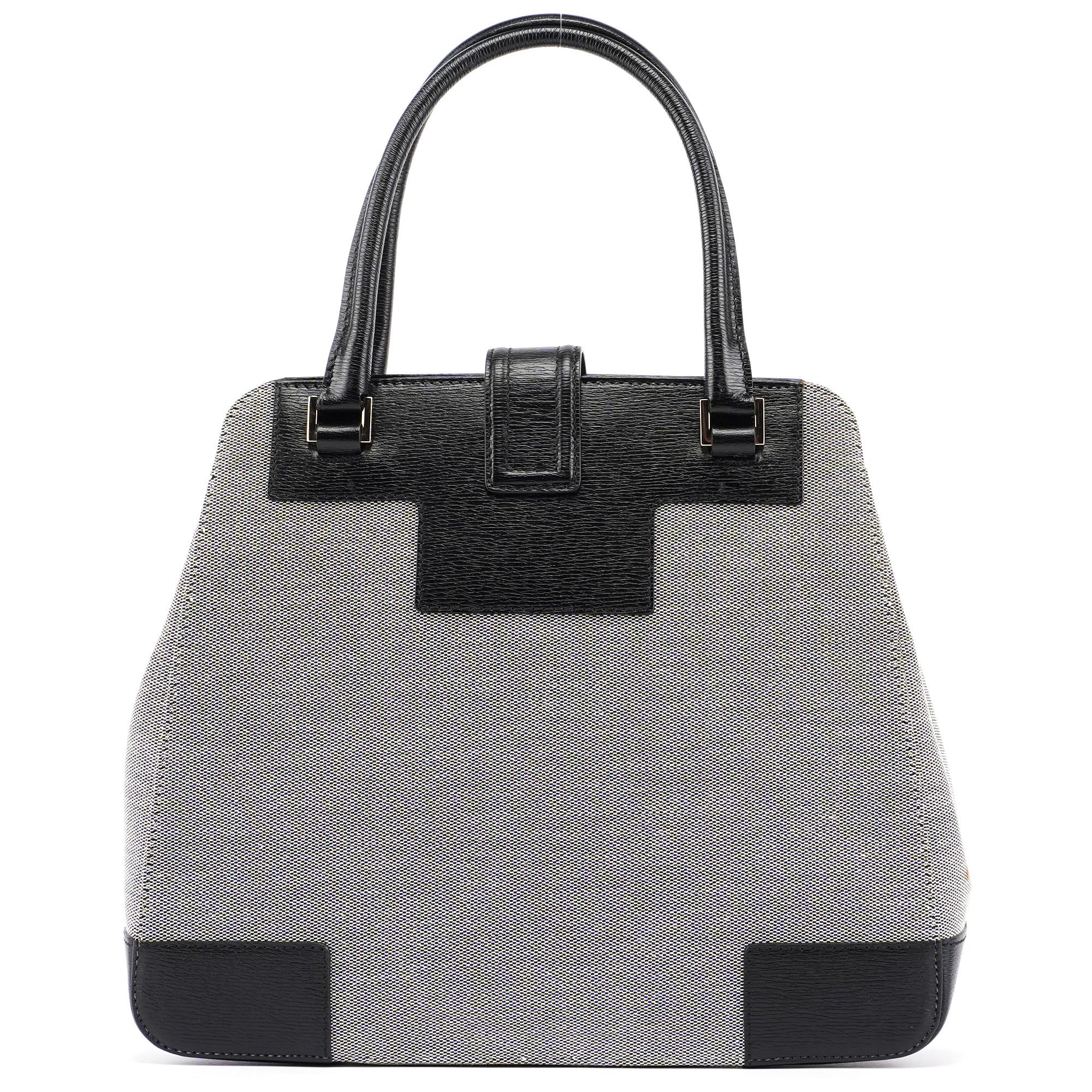 Gucci Beige Canvas Gold Square G Tote