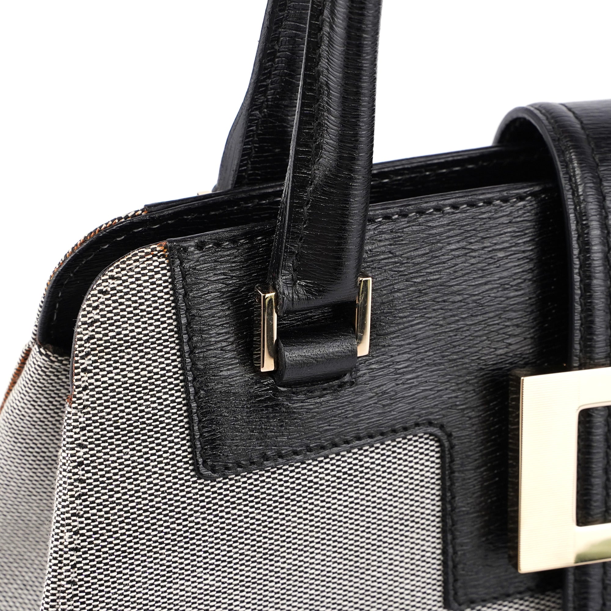 Gucci Beige Canvas Gold Square G Tote