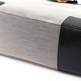 Gucci Beige Canvas Gold Square G Tote