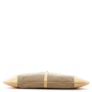 Gucci Beige Canvas Jackie Bamboo Shoulder Bag