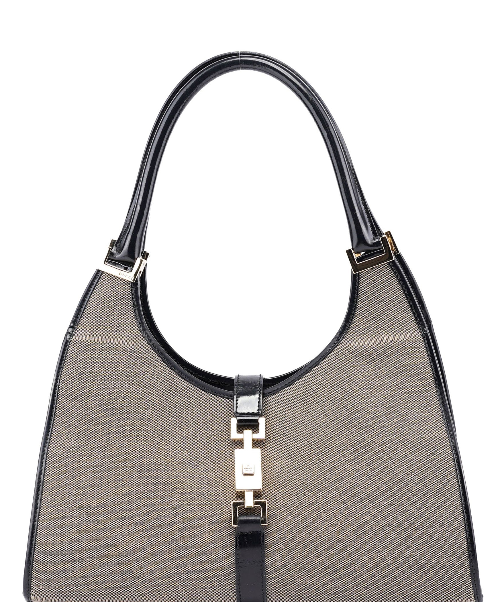 Gucci Beige Canvas Jackie Shoulder Bag