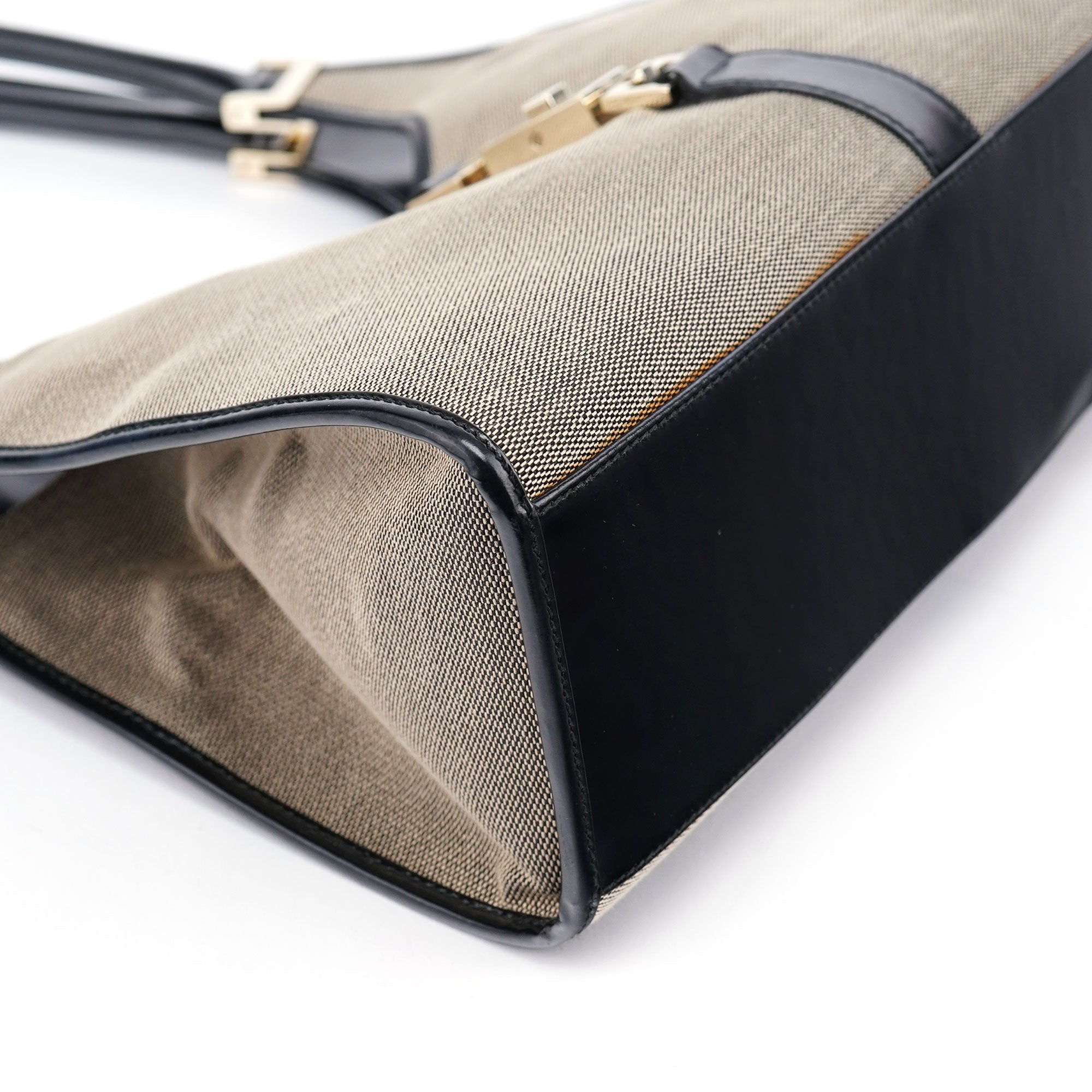 Gucci Sac porté épaule Jackie en toile beige