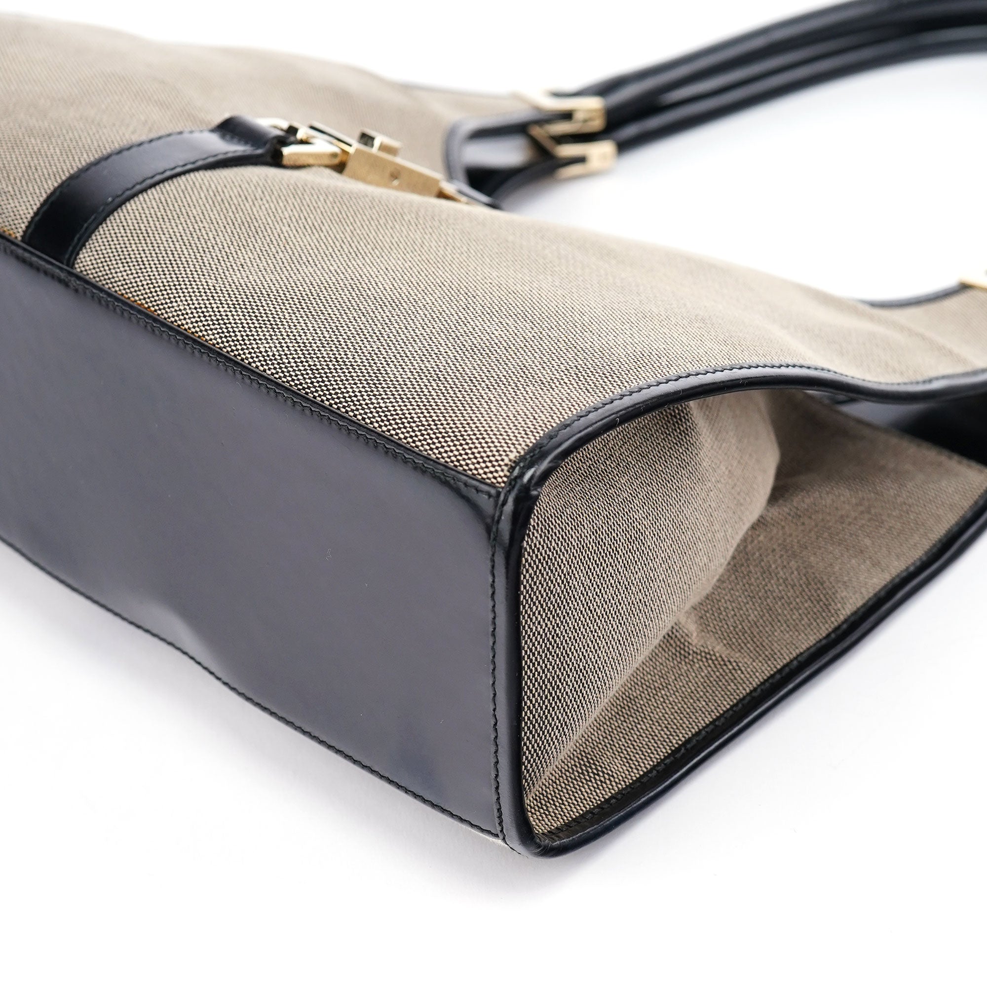 Gucci Sac porté épaule Jackie en toile beige