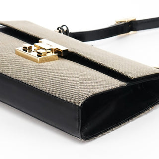 Gucci Beige Canvas Lady Lock Shoulder Bag