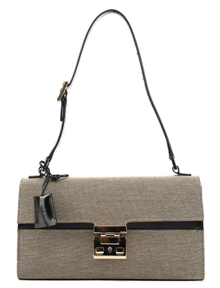 Gucci Beige Canvas Lady Lock Shoulder Bag