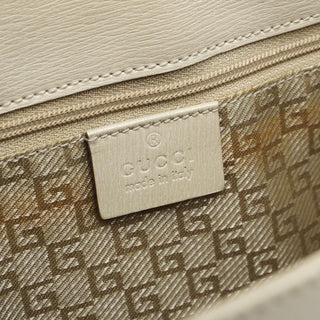 Gucci Beige Canvas Square G Tote Bag