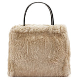 Gucci Beige Fur Horsebit Tote Bag