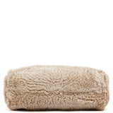 Gucci Beige Fur Horsebit Tote Bag