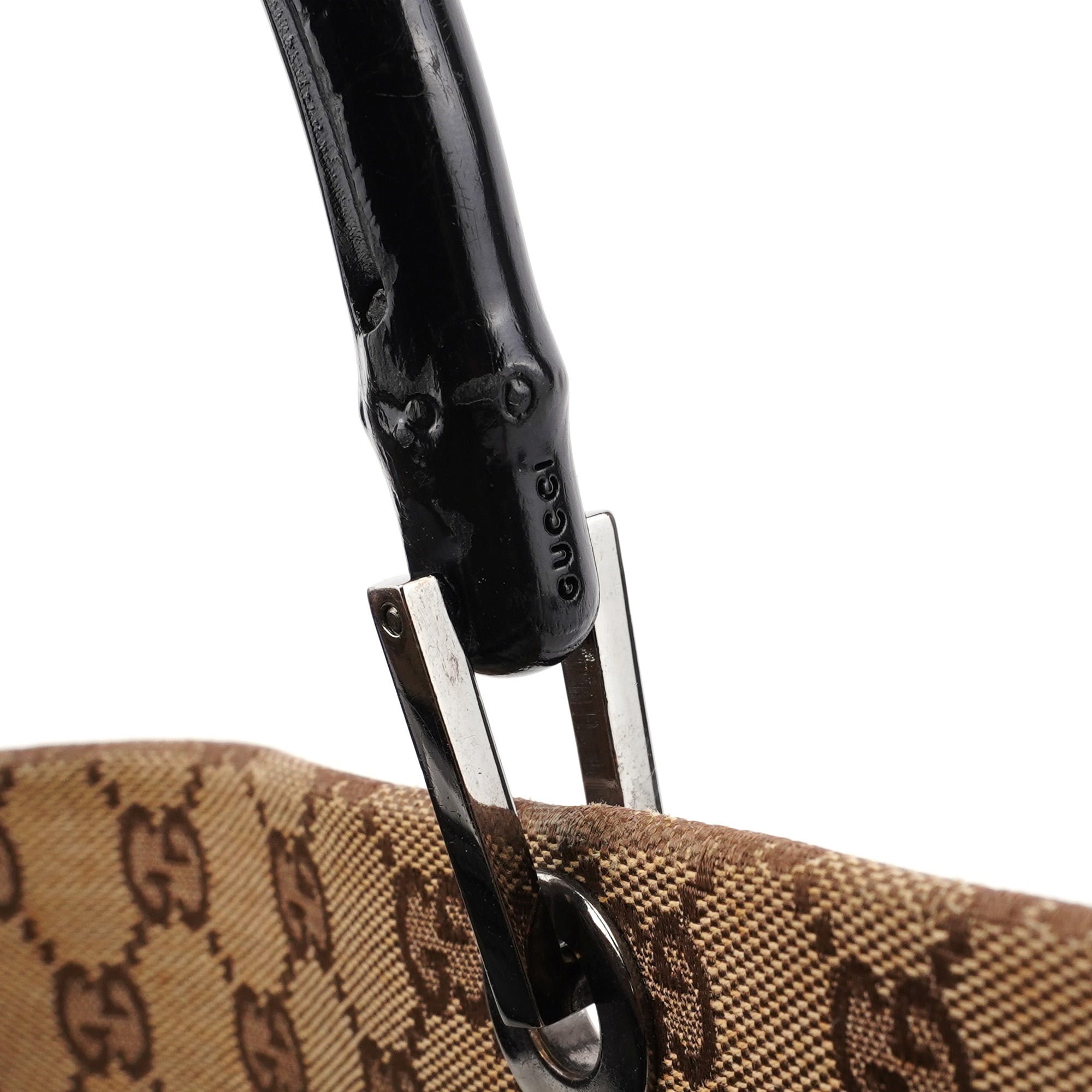 Gucci Sac cabas deux portés Bamboo en toile GG beige