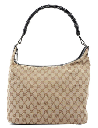 Gucci Beige GG Bamboo Shoulder Bag