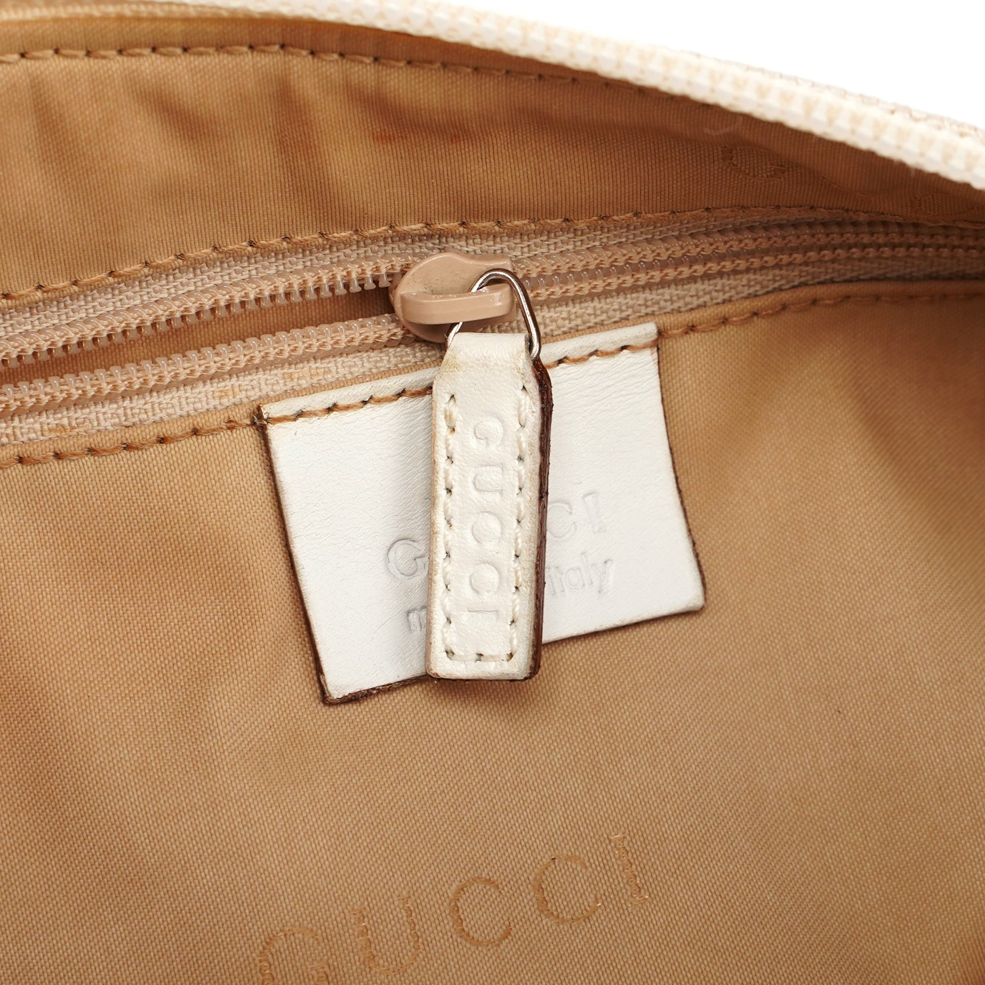 Gucci Beige GG Bamboo Shoulder Bag