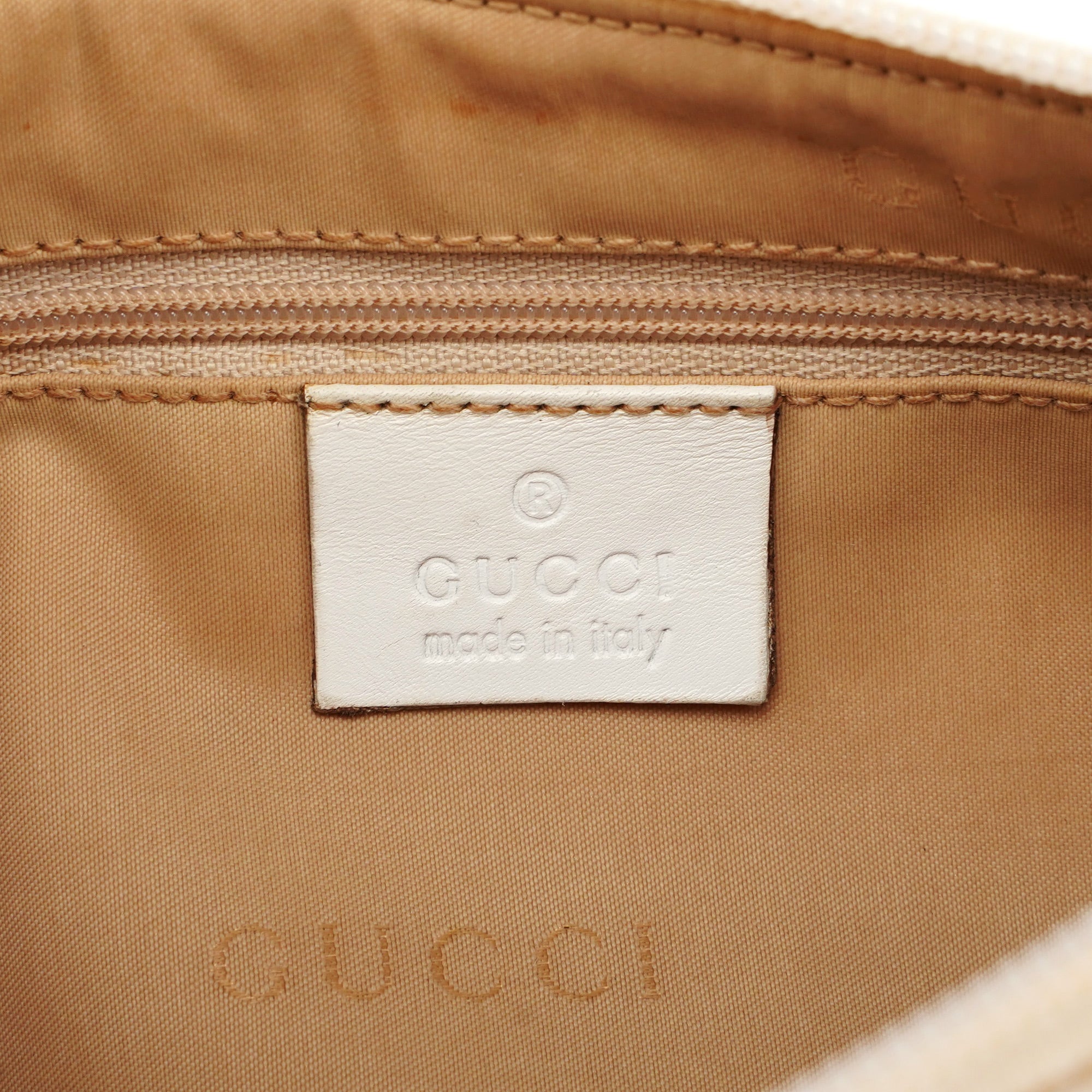 Gucci Beige GG Bamboo Shoulder Bag