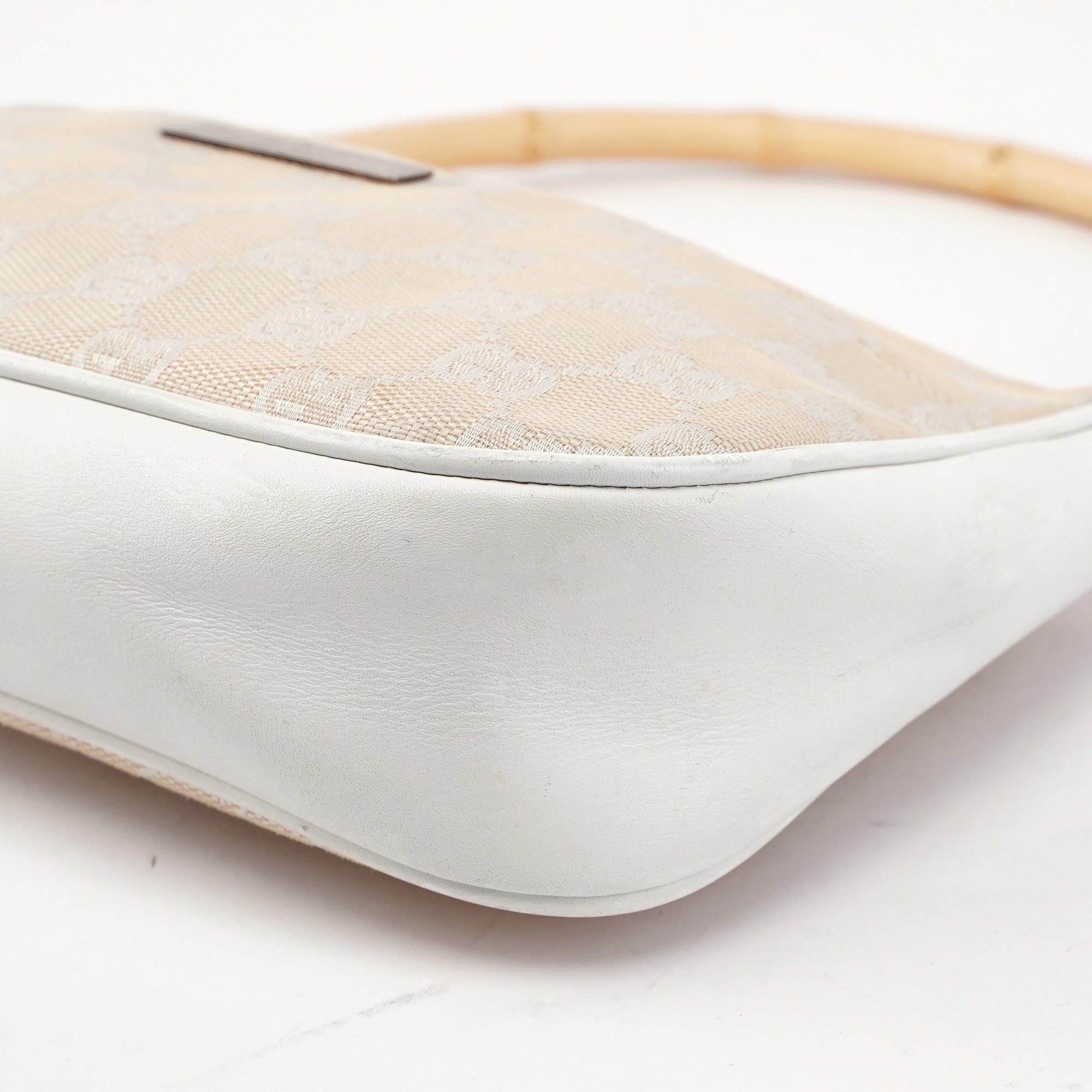 Gucci Beige GG Bamboo Shoulder Bag