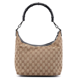 Gucci Beige GG Bamboo Shoulder Bag