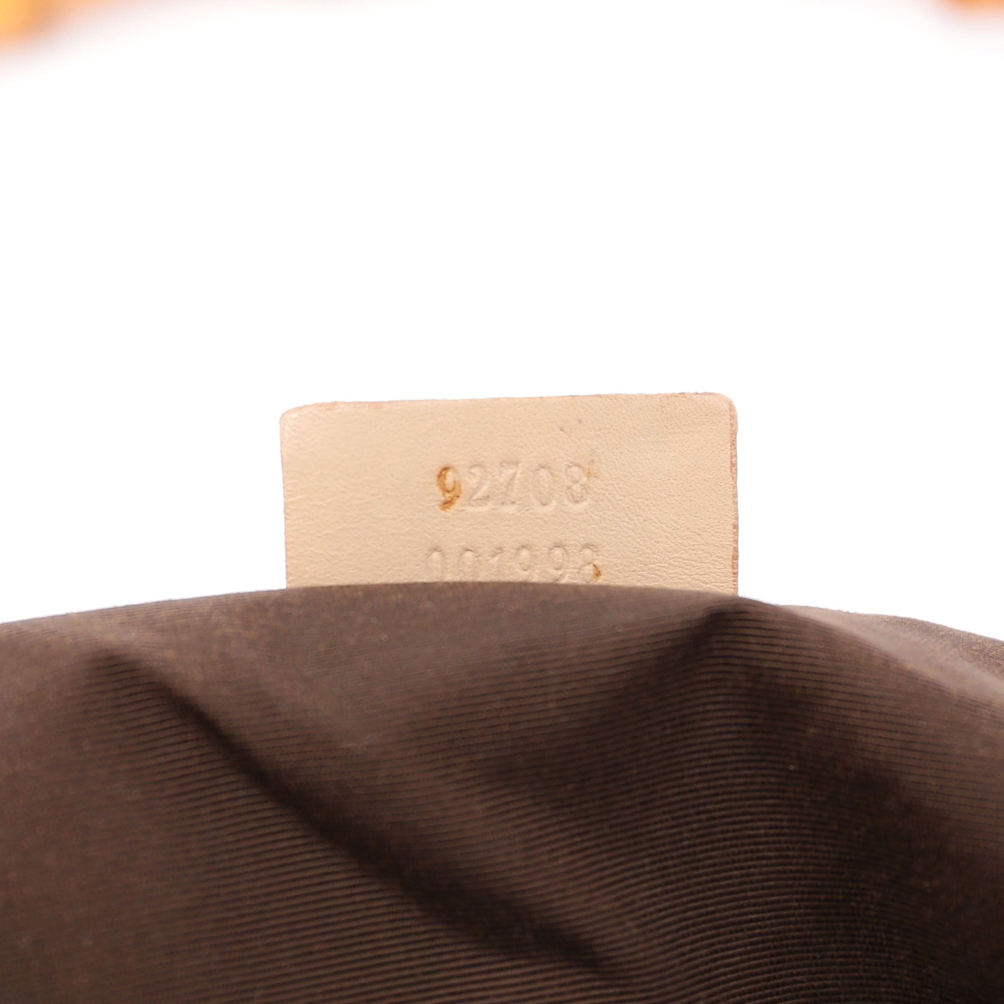 Gucci Sac à poignée Bamboo en toile GG beige